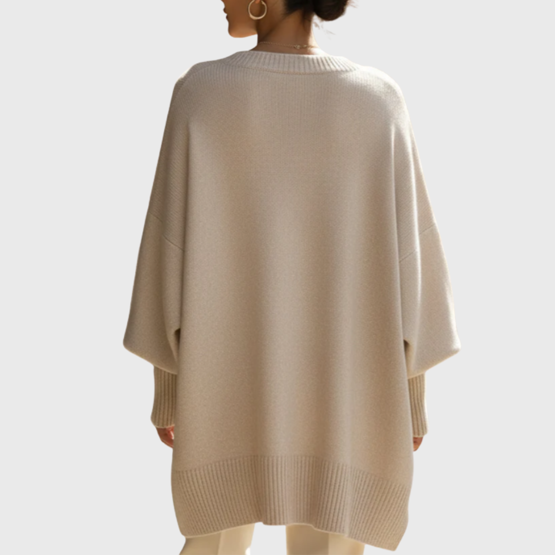 Anelize | Oversized Poncho Knit Sweater