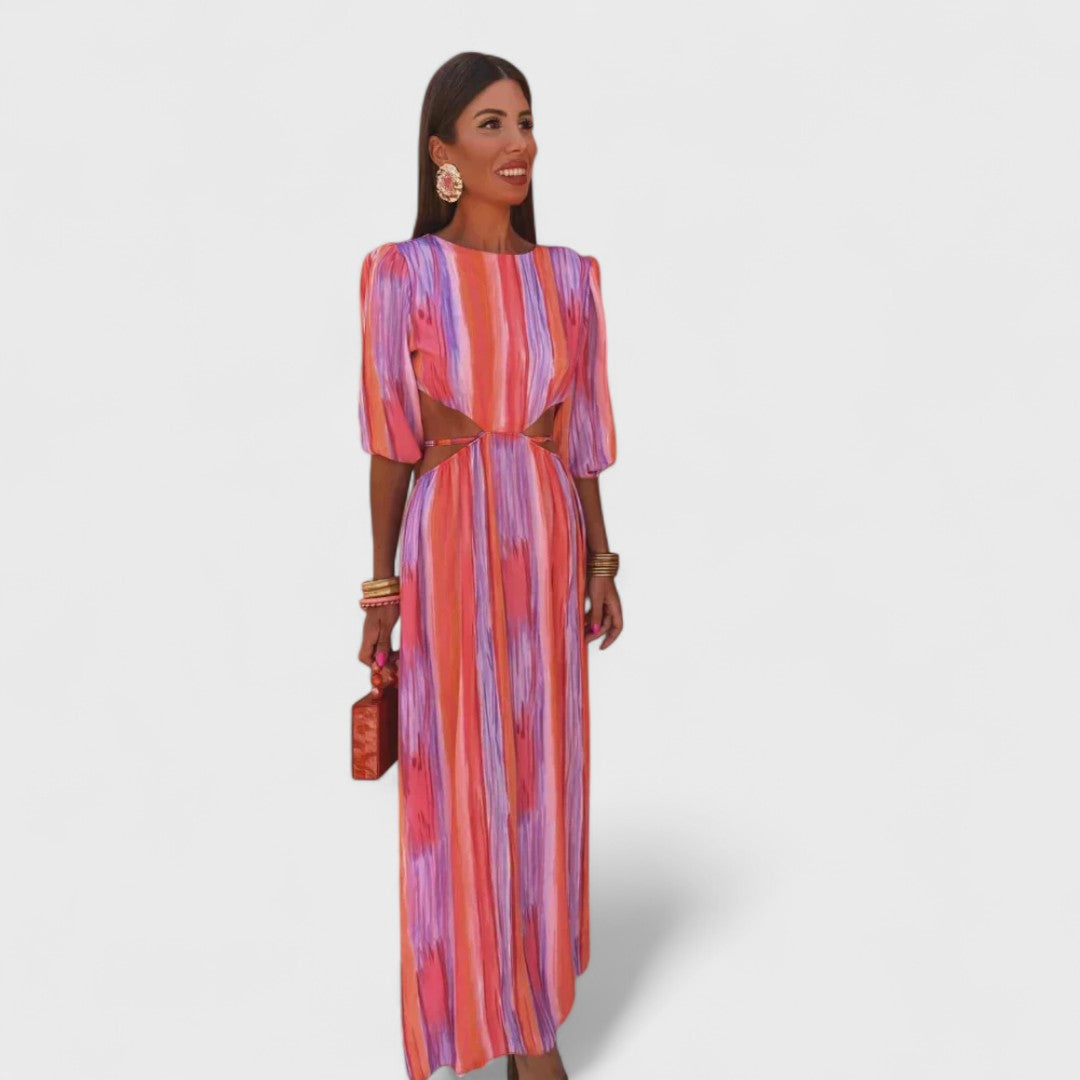 Livia | Classic Slit Midi Dress