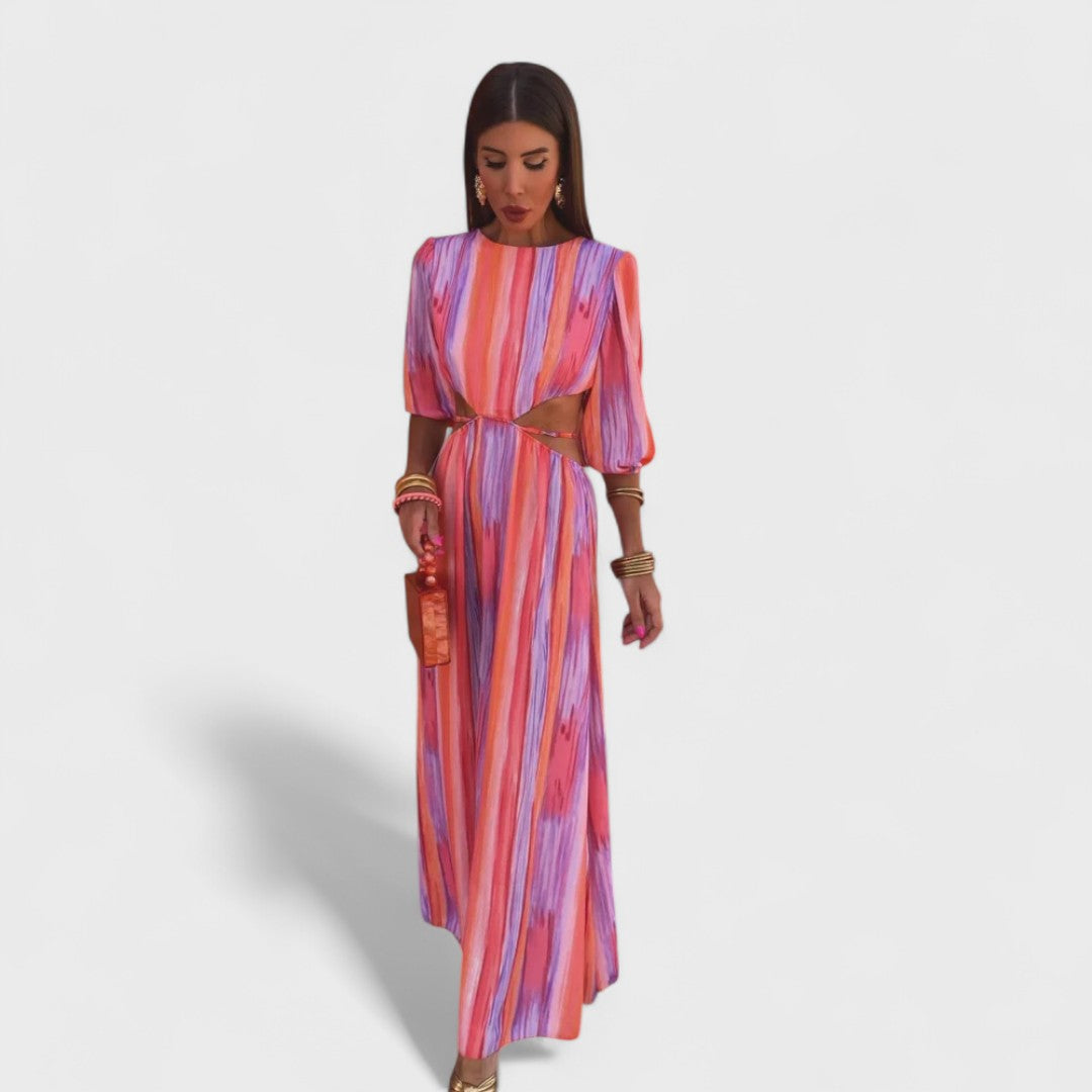 Livia | Classic Slit Midi Dress