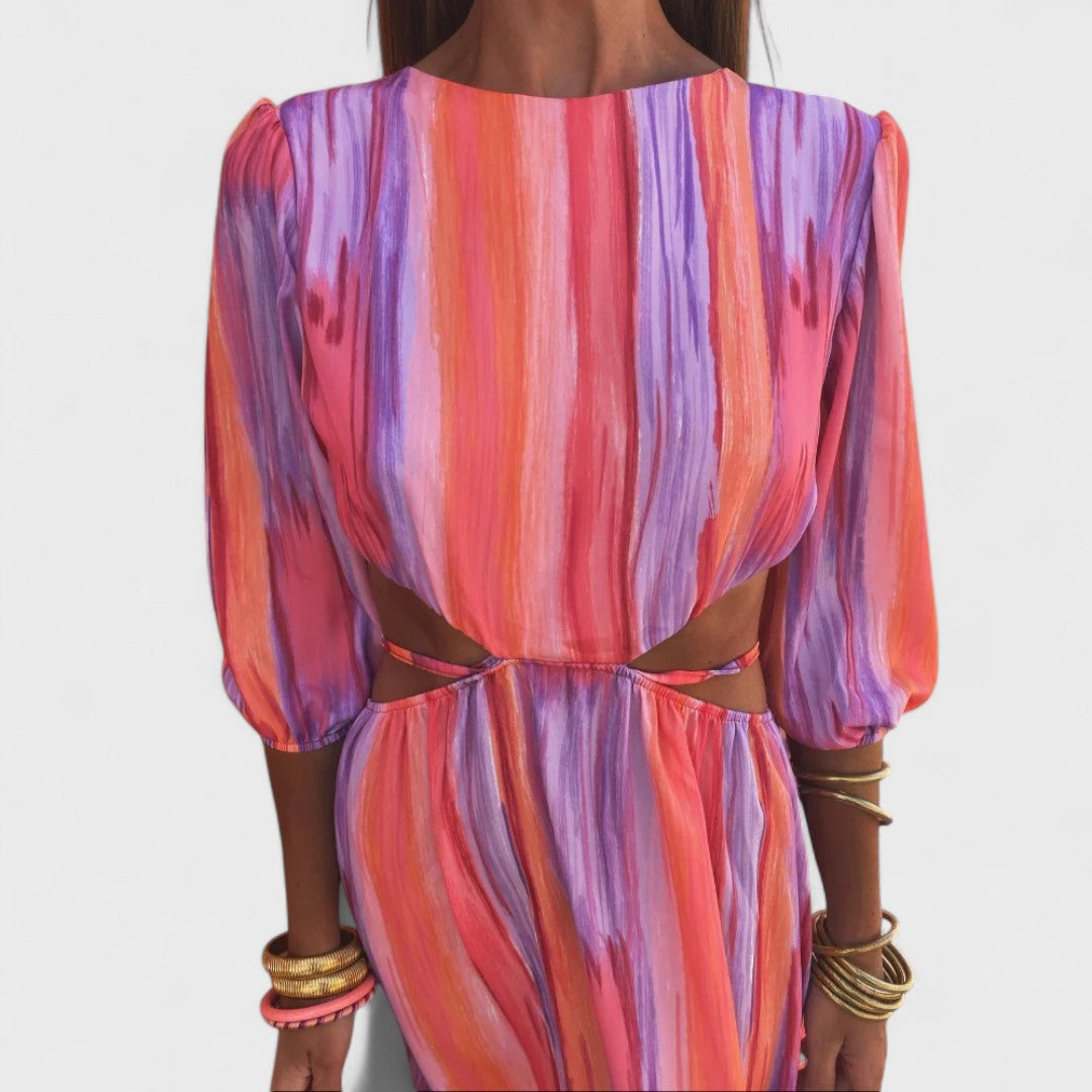 Livia | Classic Slit Midi Dress