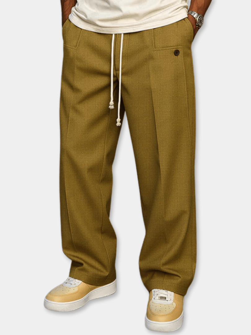 Zanele | Relaxed Cotton Drawstring Trousers
