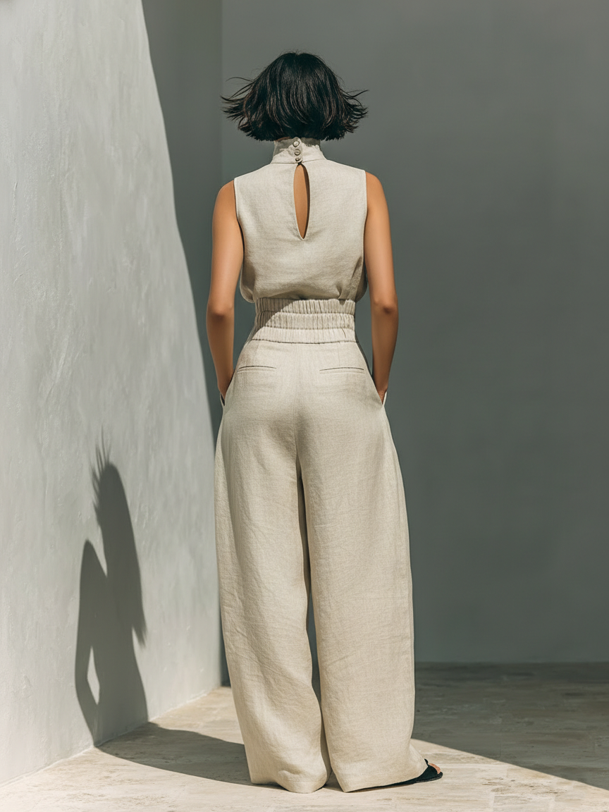 Tholakele | Minimalist Tank & Wide-Leg Set