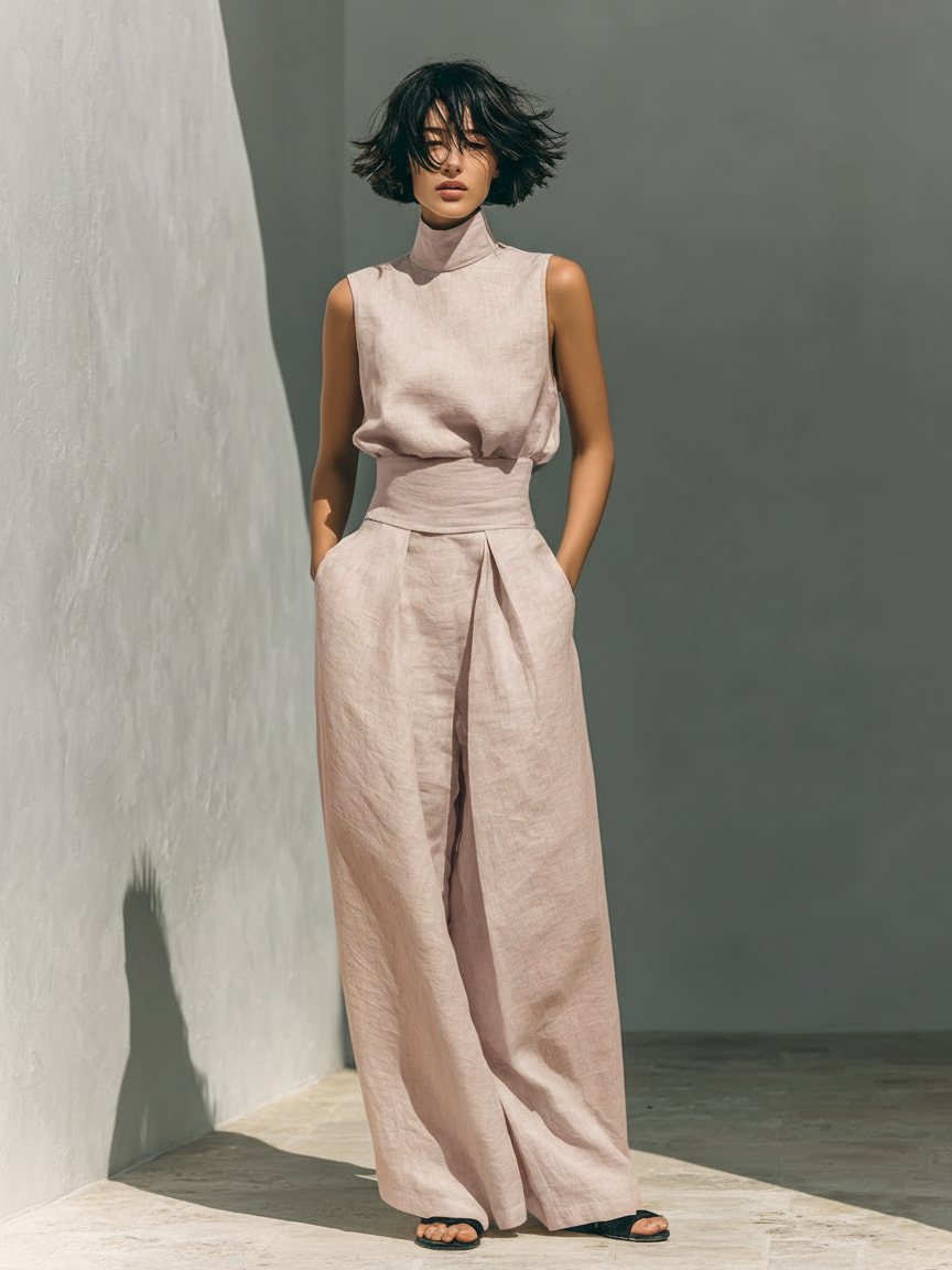 Tholakele | Minimalist Tank & Wide-Leg Set
