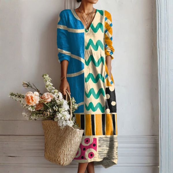 Amélie | Vintage Geometry Dress