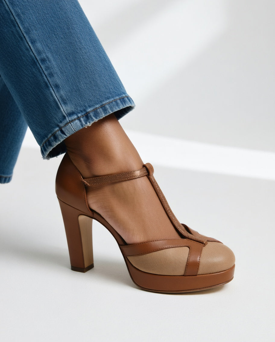 Nthombi | Retro Ergonomic Heel Pumps