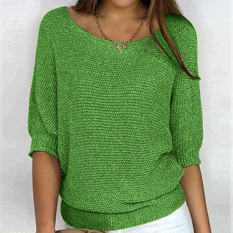 Tshimologo | Cosy Crew-Neck Knit Top