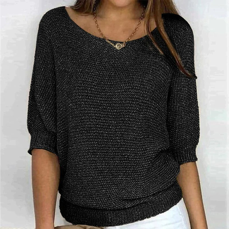 Tshimologo | Cosy Crew-Neck Knit Top