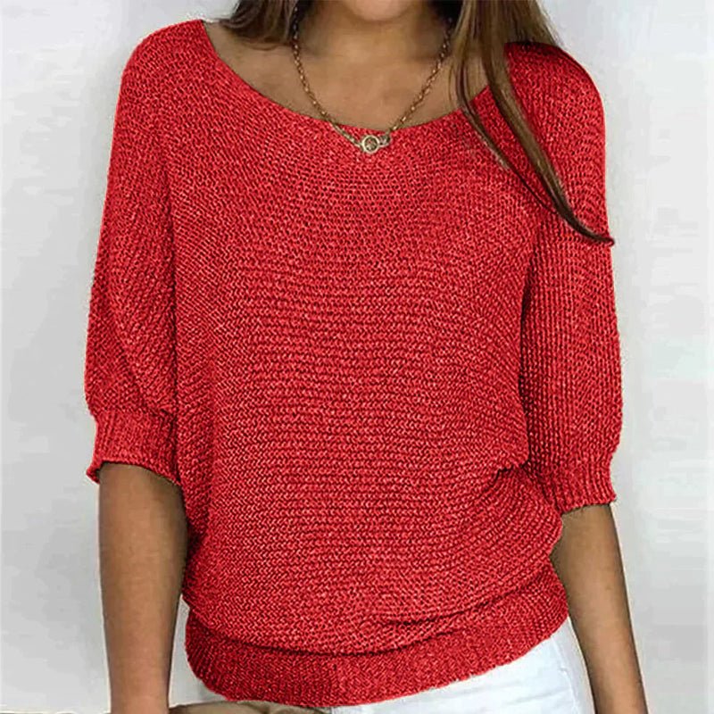 Tshimologo | Cosy Crew-Neck Knit Top