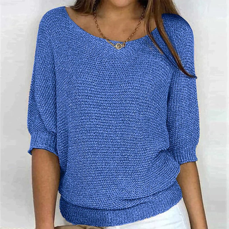 Tshimologo | Cosy Crew-Neck Knit Top