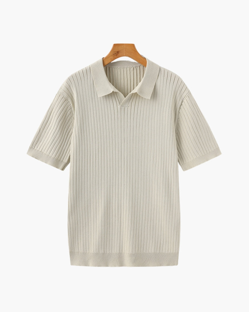 Marna | Ribbed Knit Polo