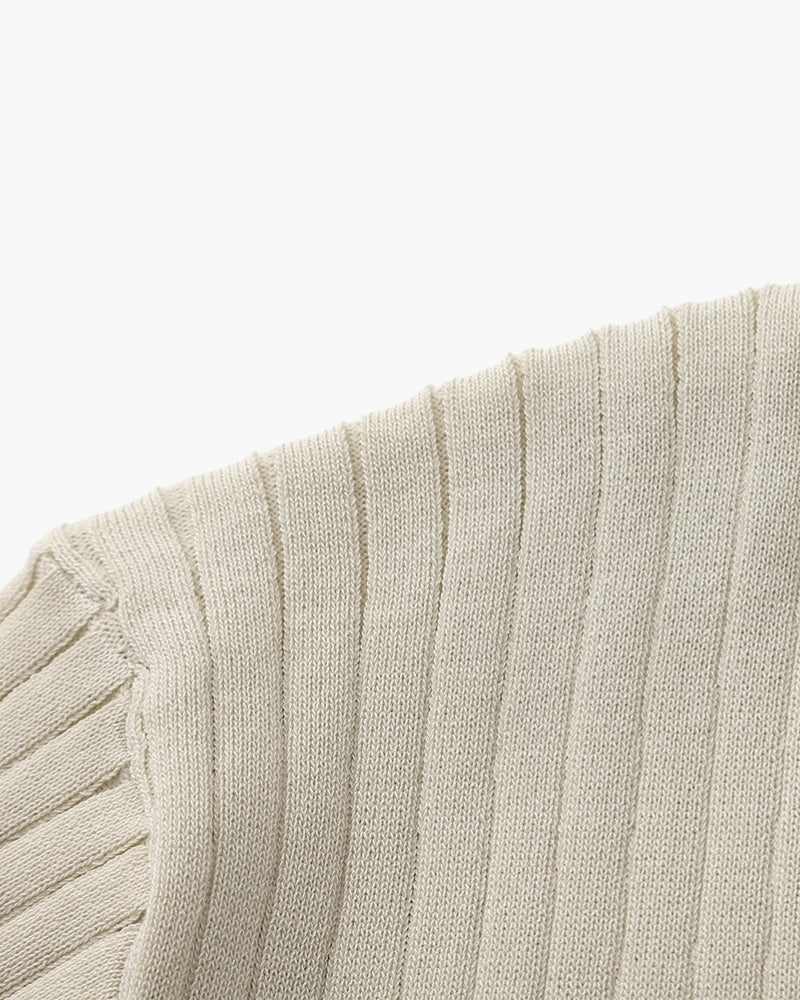 Marna | Ribbed Knit Polo