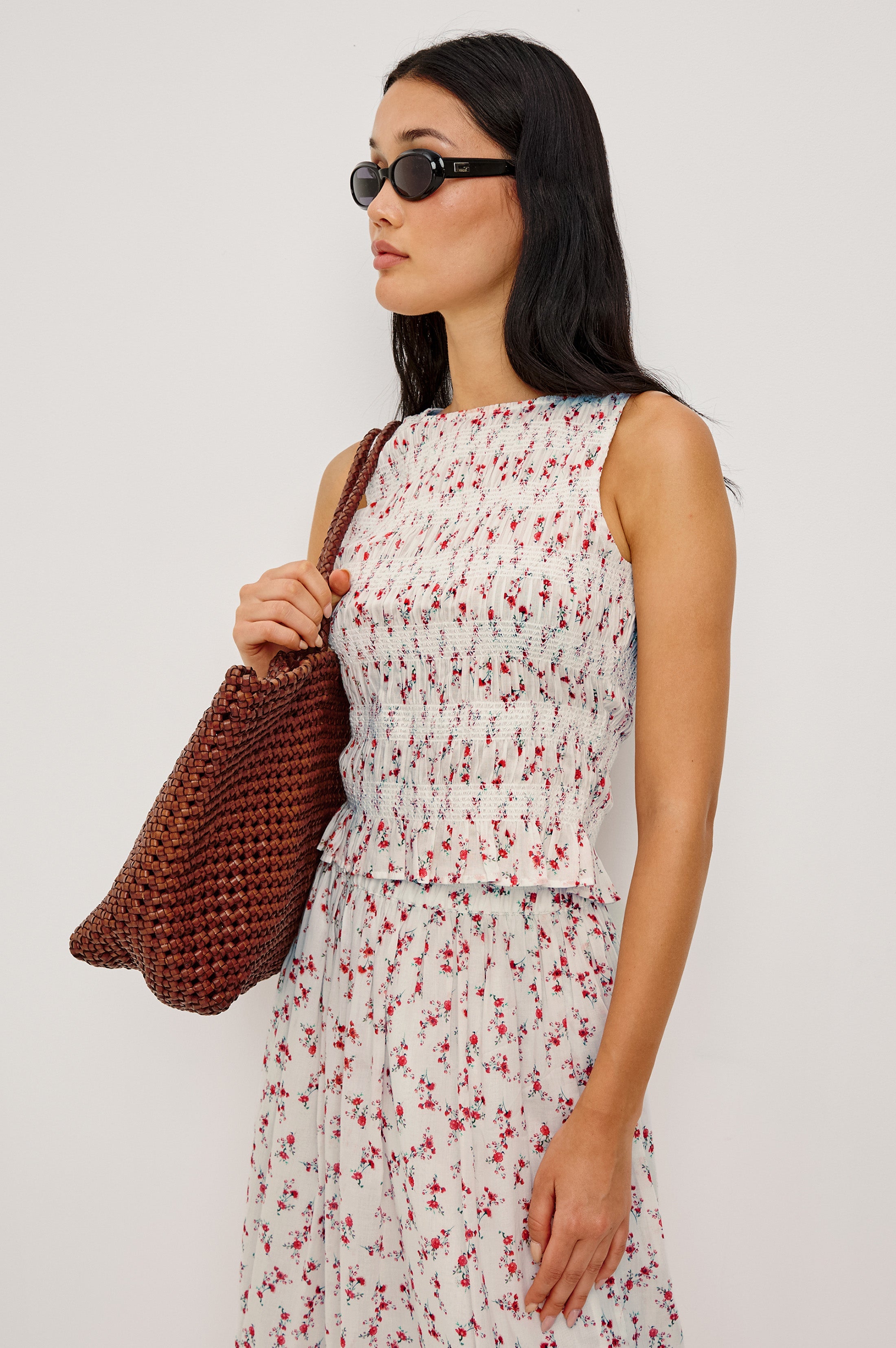 Nomvuyo | Smocked Ruffle Cotton Top