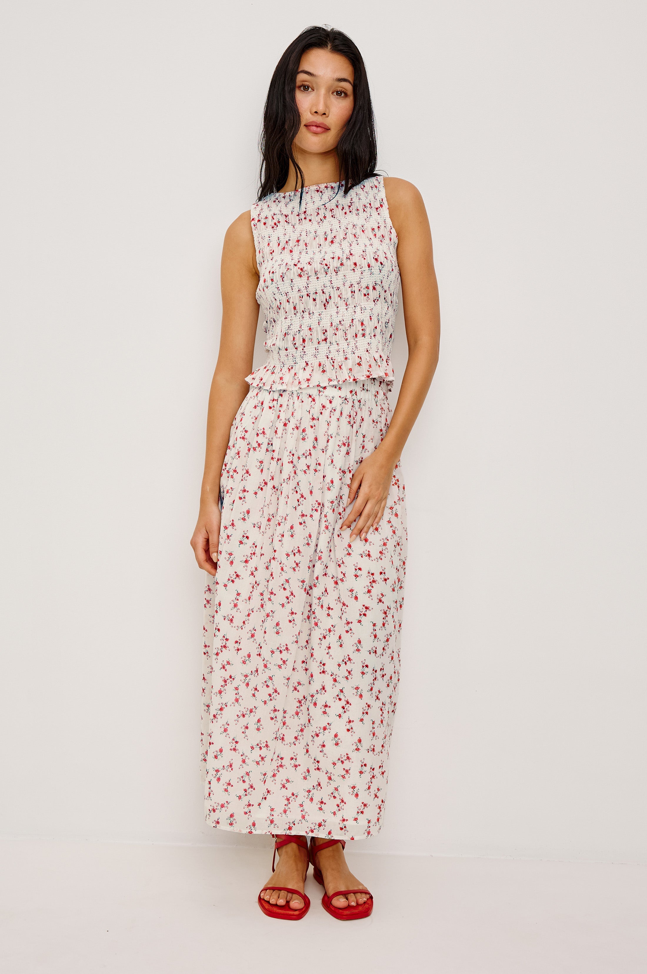 Nomvuyo | Smocked Ruffle Cotton Top