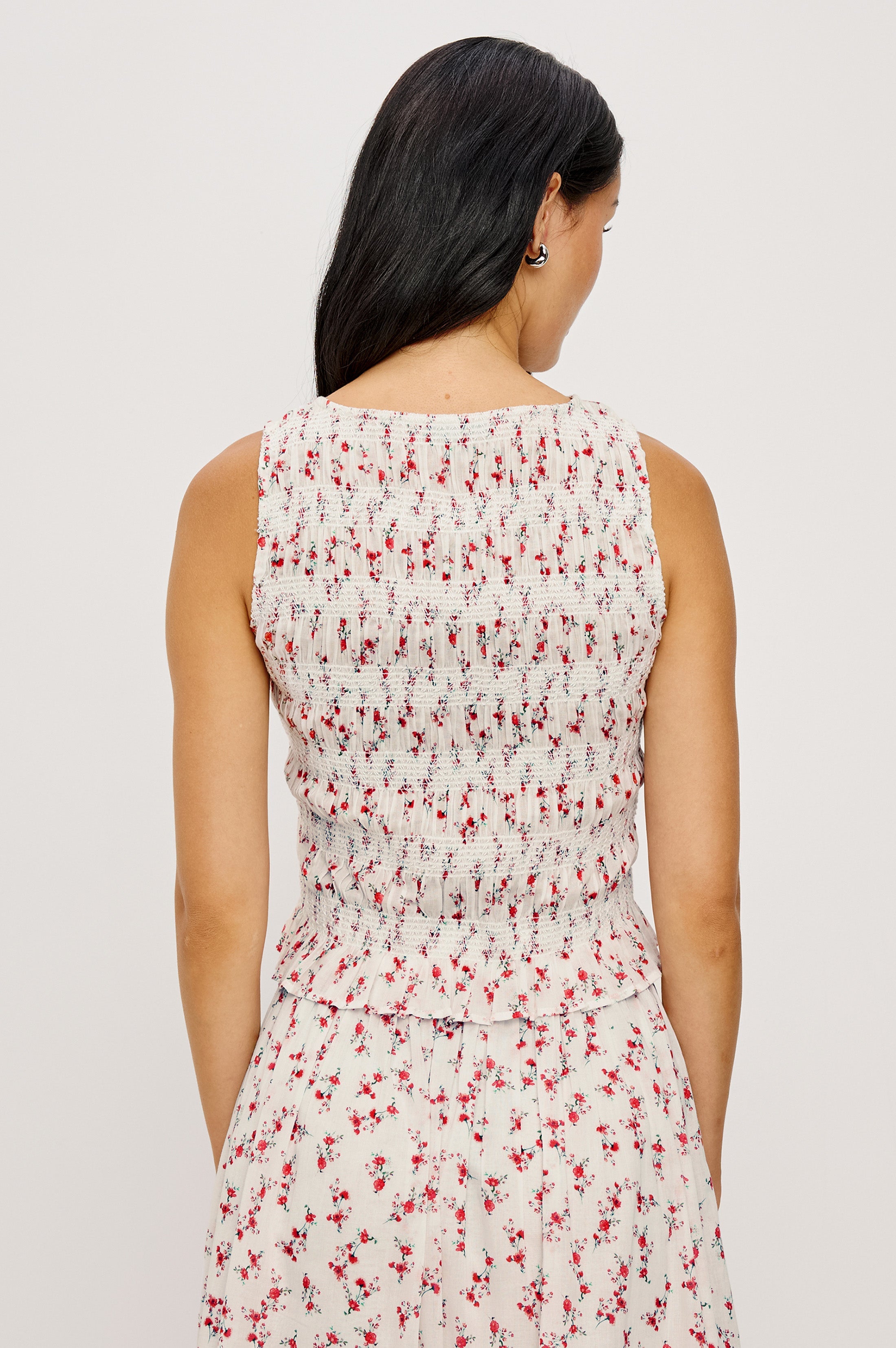 Nomvuyo | Smocked Ruffle Cotton Top