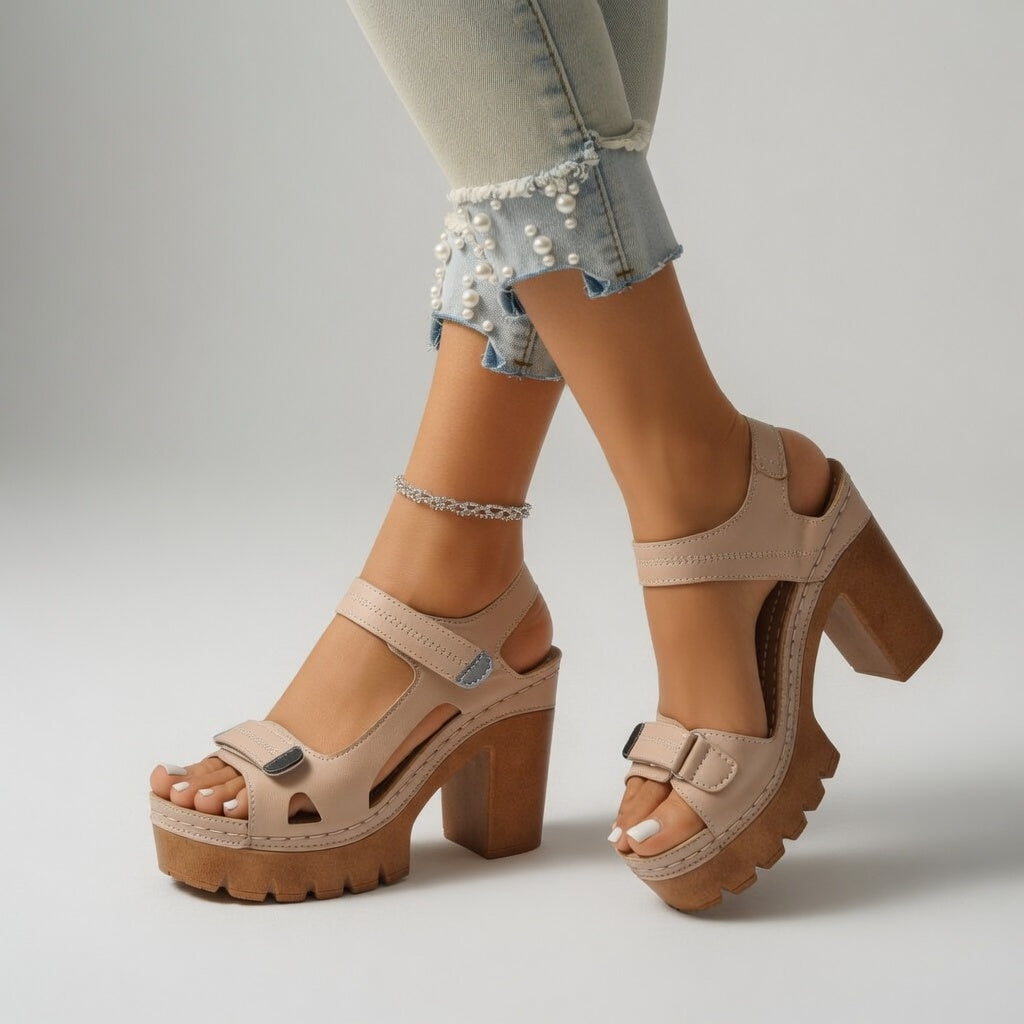 Nompilo | Platform Block Heel Urban Sandal