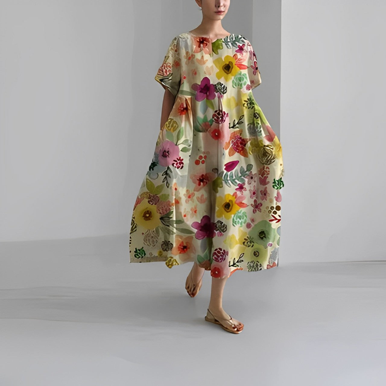 Elara | Boho Floral Spring Dress
