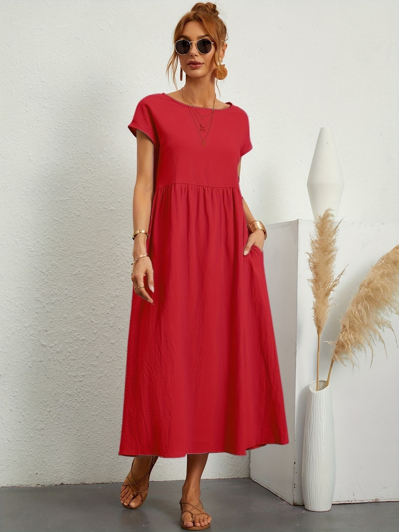 Celeste | Relaxed Cotton Casual Dress