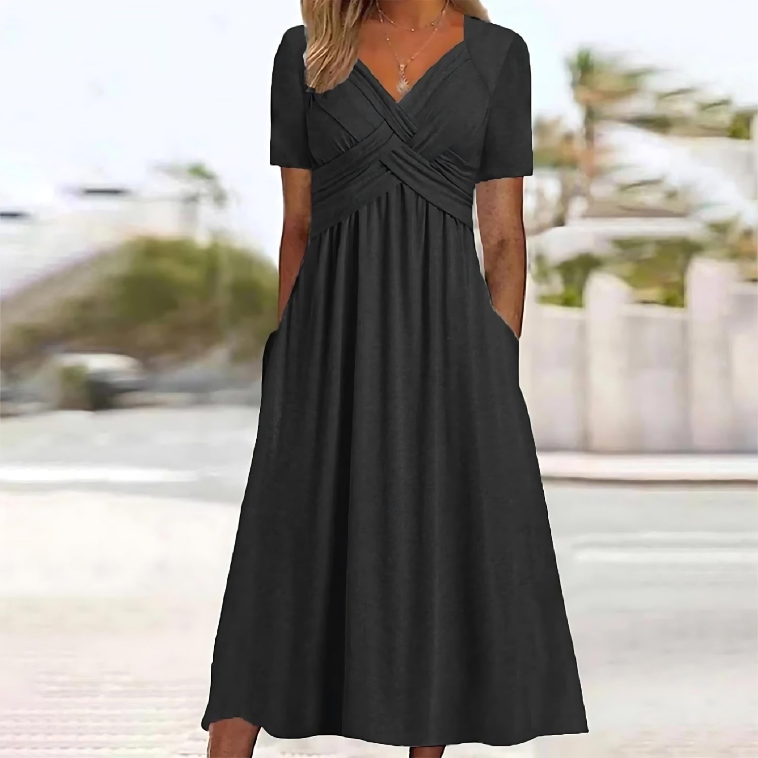 Anel | Elegant A-Line Midi Dress