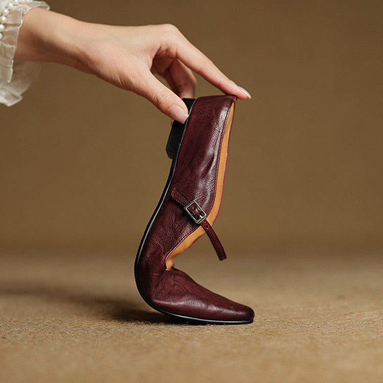 Nomazizi | Leather Mary Jane Mules