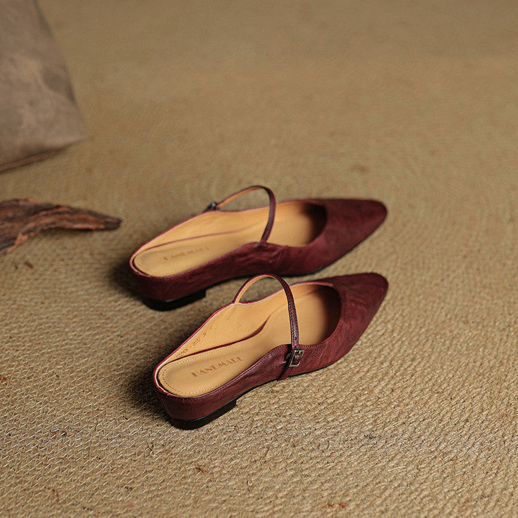 Nomazizi | Leather Mary Jane Mules
