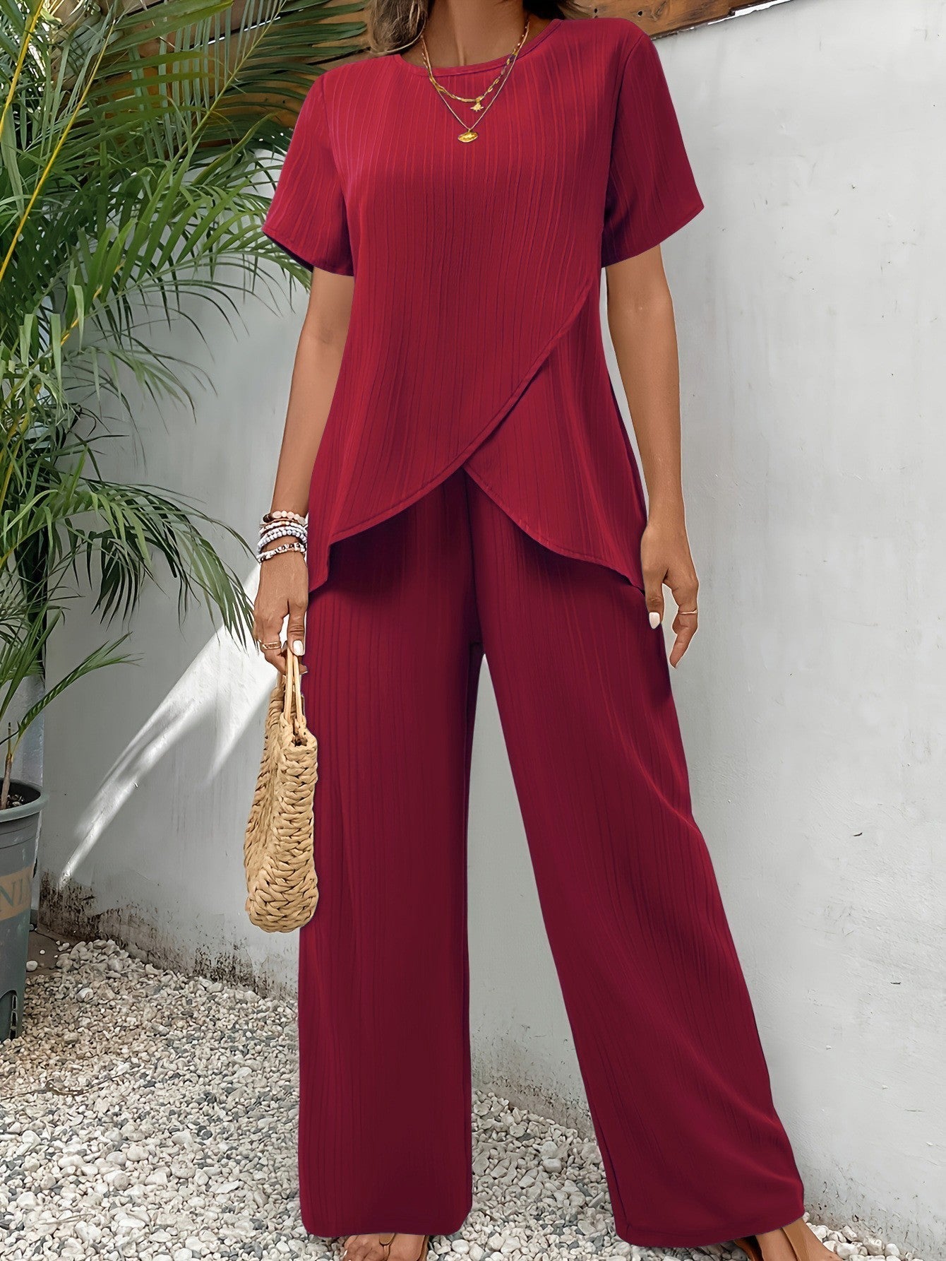 Nomakhaya | Flowing Overlap Two-Piece Set