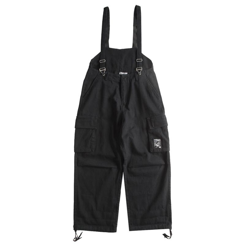 Nompucuko | Retro Loose Cotton Overalls