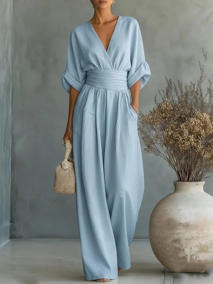 Nokwezisa | Essential V-Neck Jumpsuit
