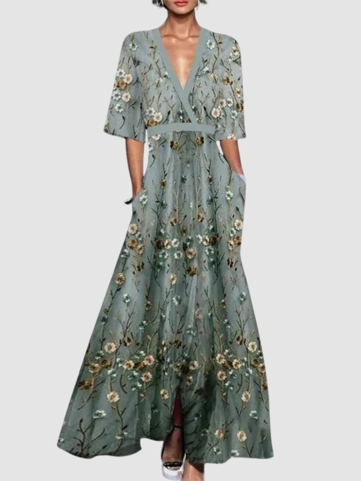 Delphine | Floral Long Dress
