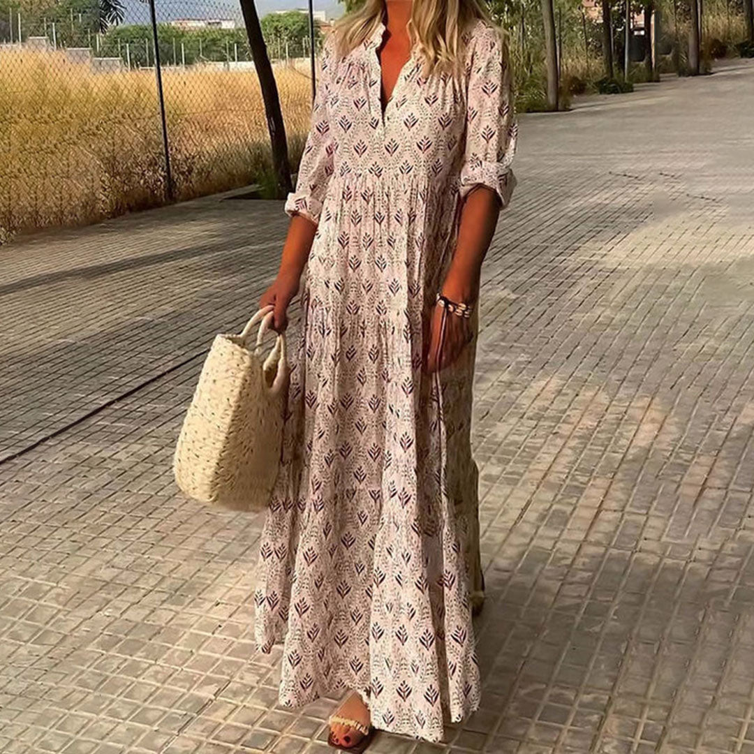 Luna | Flowing Bohemian Maxi Dress