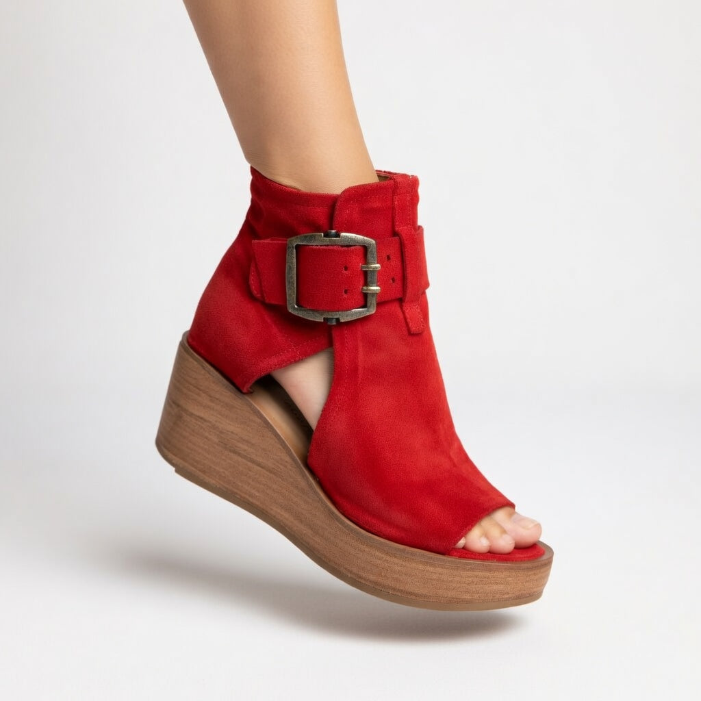 Zithobile | Open Wedge Ankle Boots