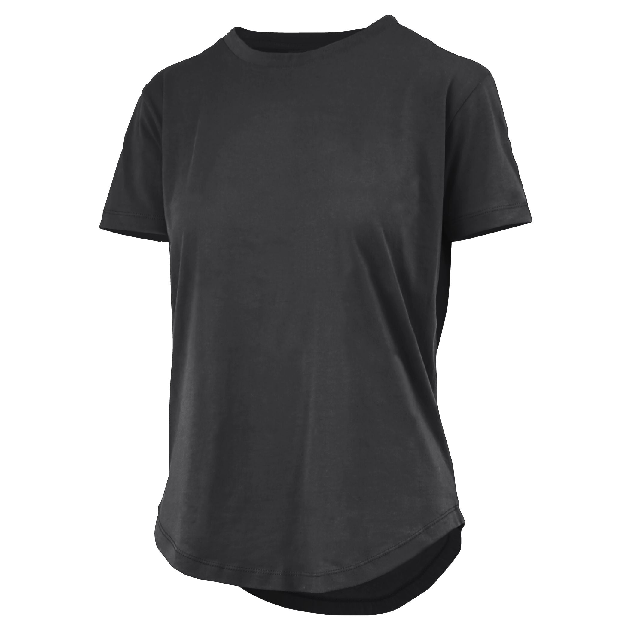 Leungo | High-Low Rounded Hem Cotton Tee