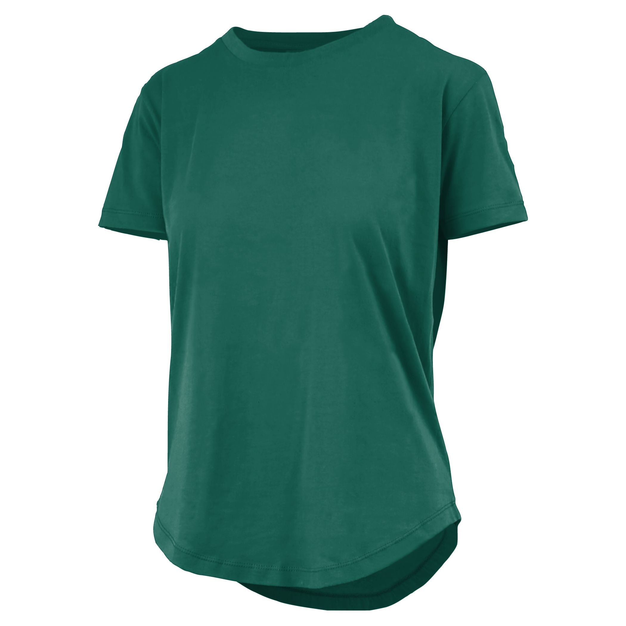 Leungo | High-Low Rounded Hem Cotton Tee