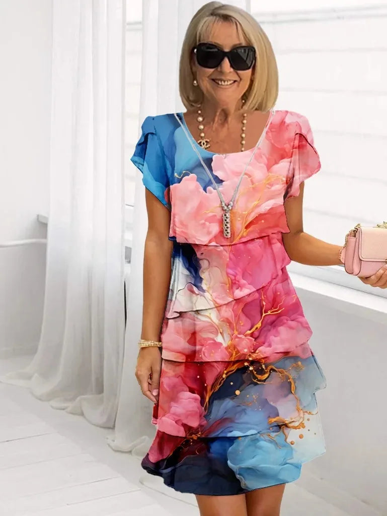 Emilia | Elegant Ruffle A-Line Dress