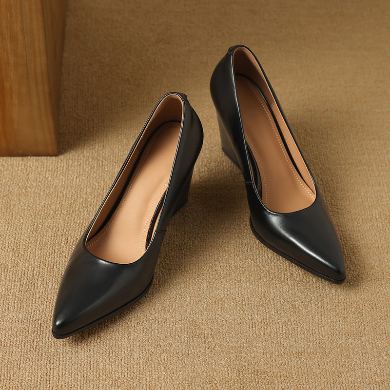 Séraphine | Pointed Block-Heel Pumps
