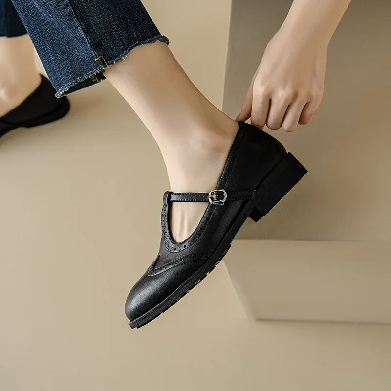 Mathilde | T-Strap Mary Jane Flats