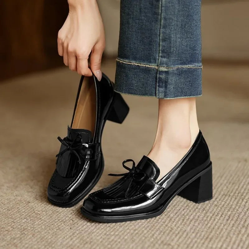 Estelle | Tassel Loafer Pumps