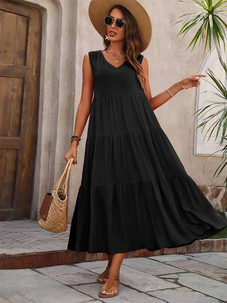 Flora | Tiered Maxi Dress