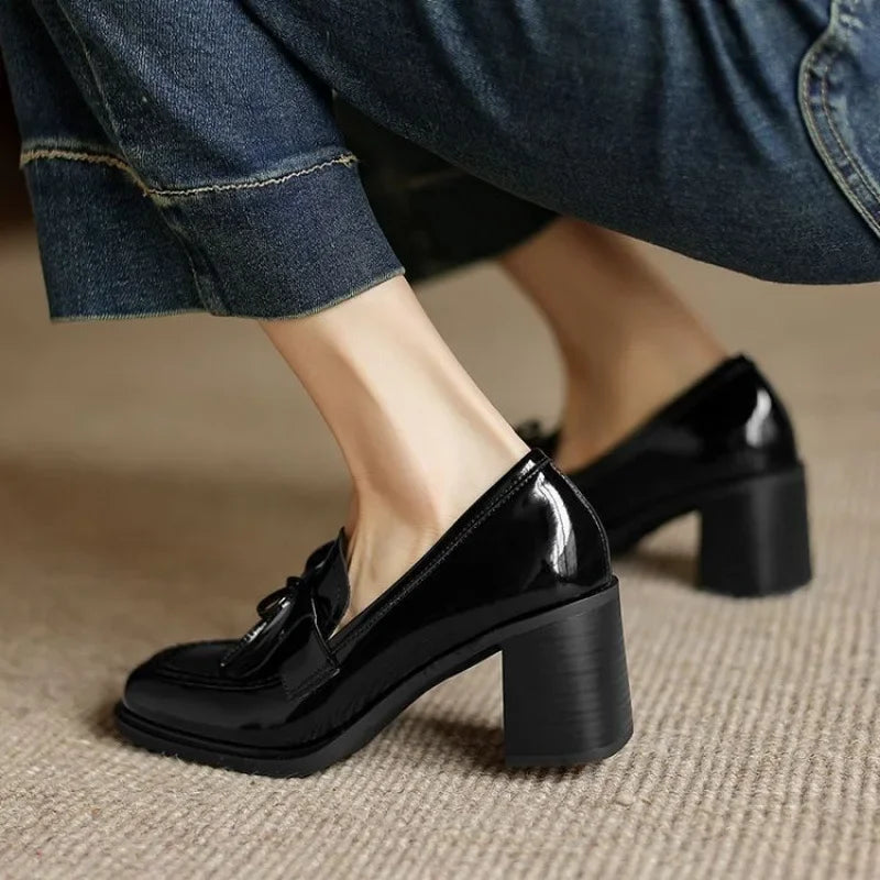 Estelle | Tassel Loafer Pumps