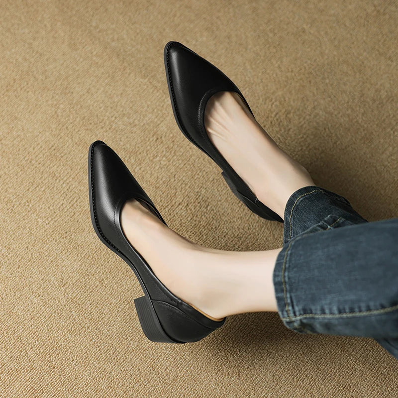 Valentina | Cushioned Block Heel Pumps