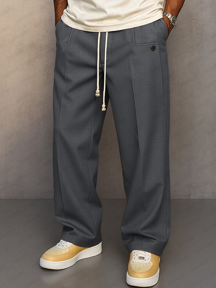 Zanele | Relaxed Cotton Drawstring Trousers
