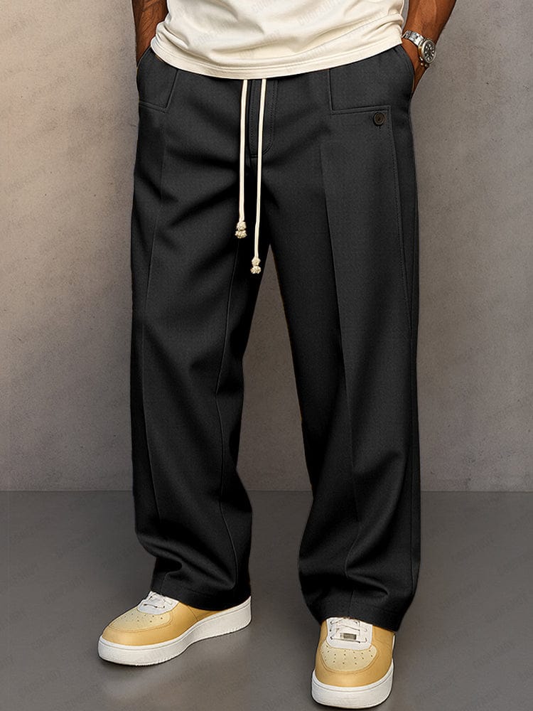 Zanele | Relaxed Cotton Drawstring Trousers