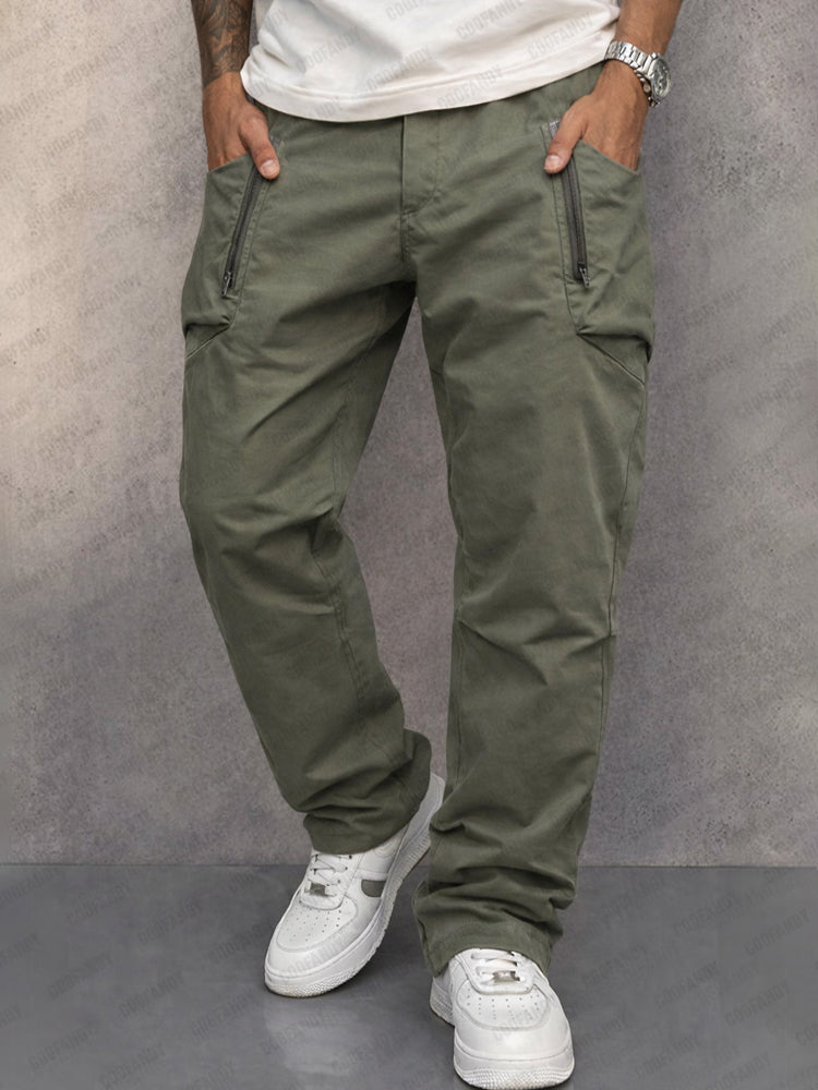 Mortimer | Slim Cotton Cargo Trousers