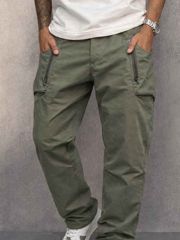 Mortimer | Slim Cotton Cargo Trousers