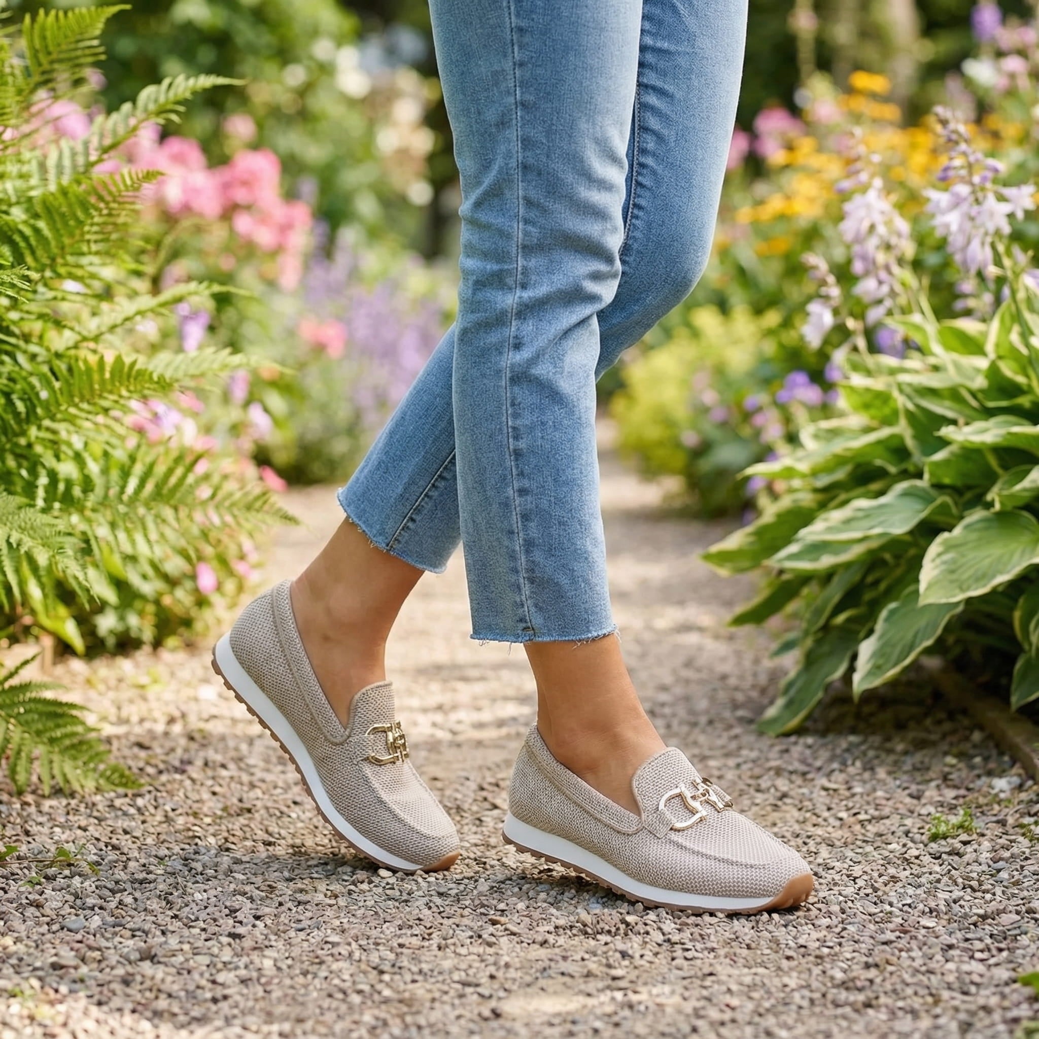 Ntombifikile | Orthopedic Loafer-Sneaker Gold Detail