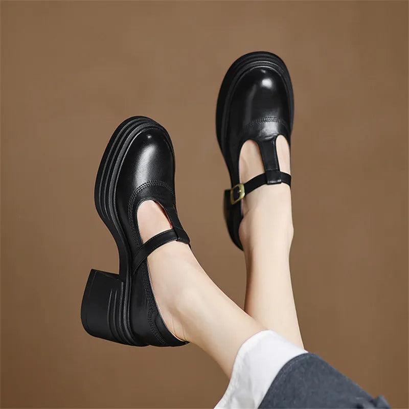 Anaïs | Block Heel Vintage Pumps