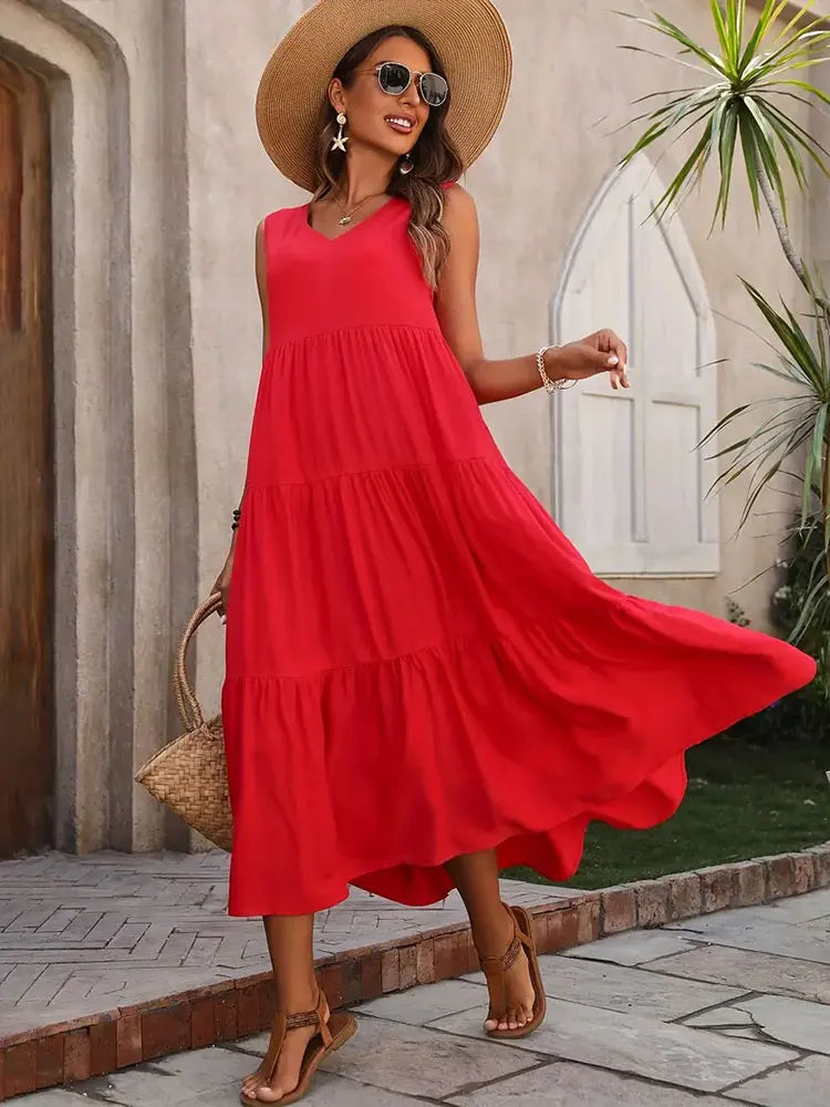 Flora | Tiered Maxi Dress