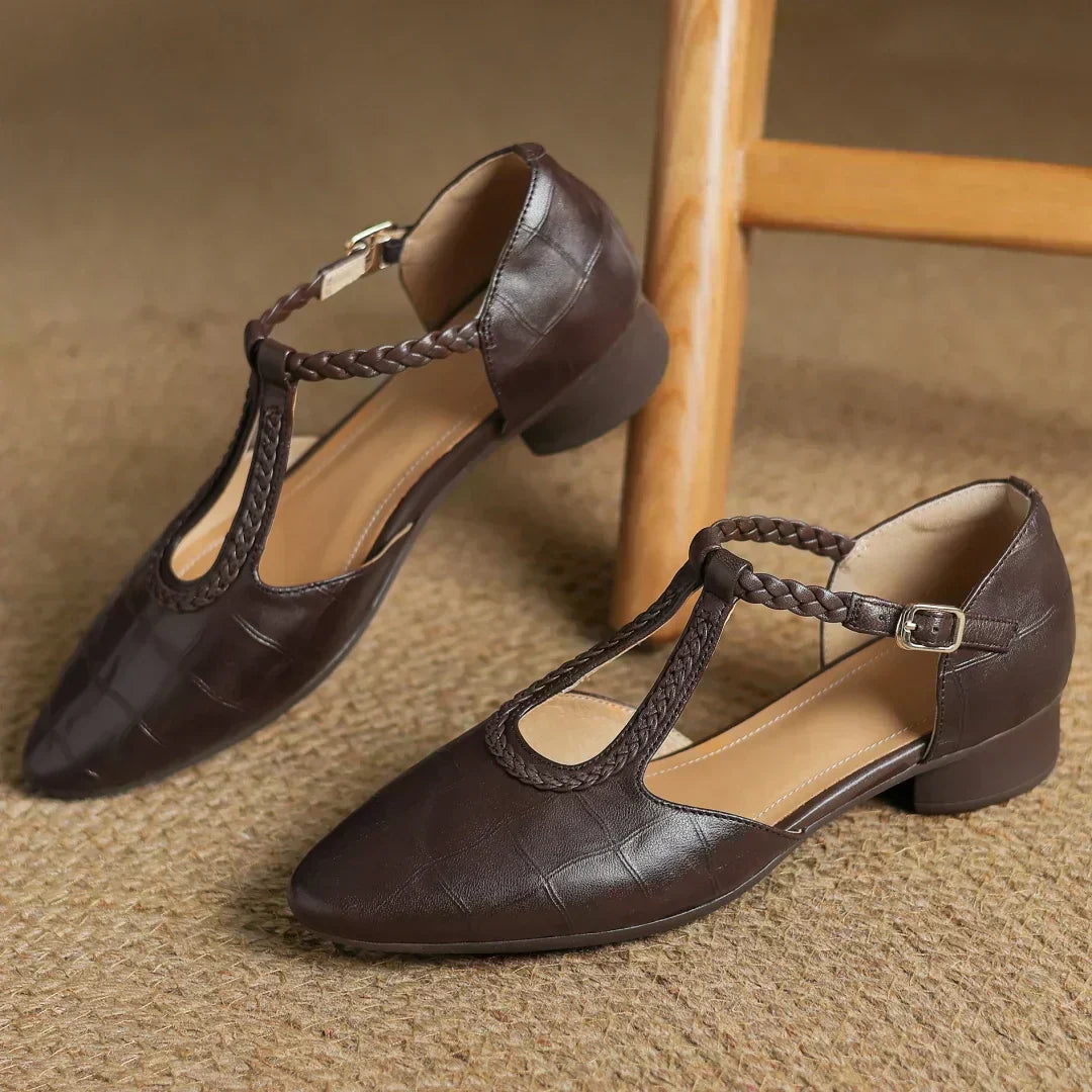 Sophia | Braided Leather Everyday Sandal