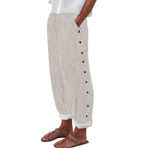 Marlène | Striped Relaxed Casual Pants