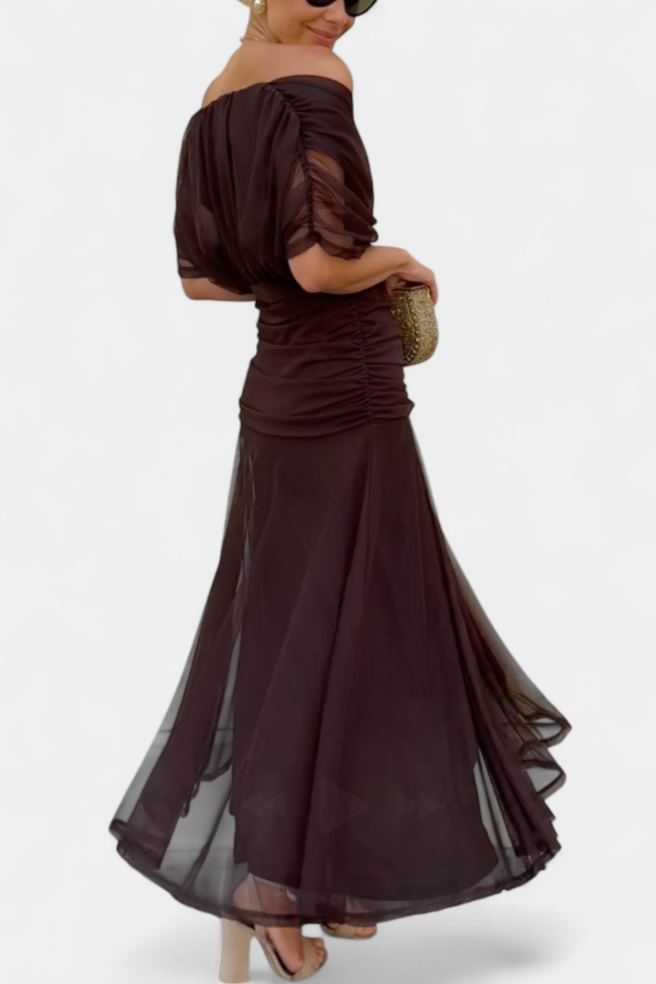 Amélie | Elegant Floral V-Neck Dress