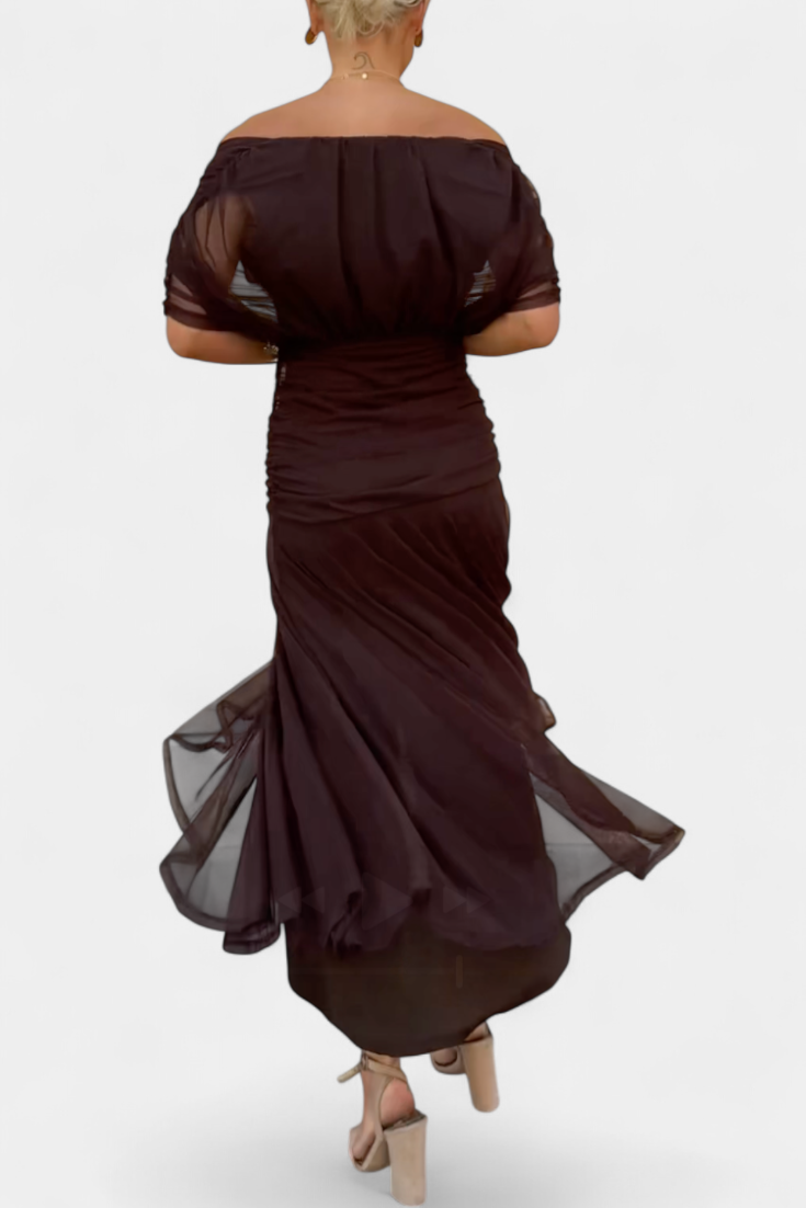 Amélie | Elegant Floral V-Neck Dress